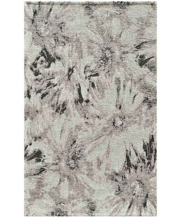 Tappeto Fiori di Loto Grigio