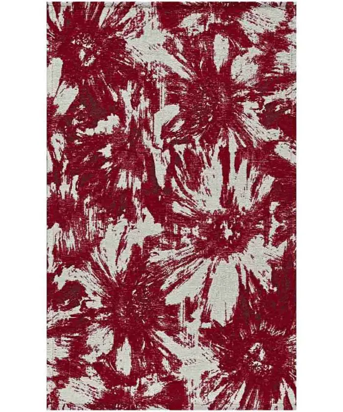 Tappeto Fiori di Loto Rosso