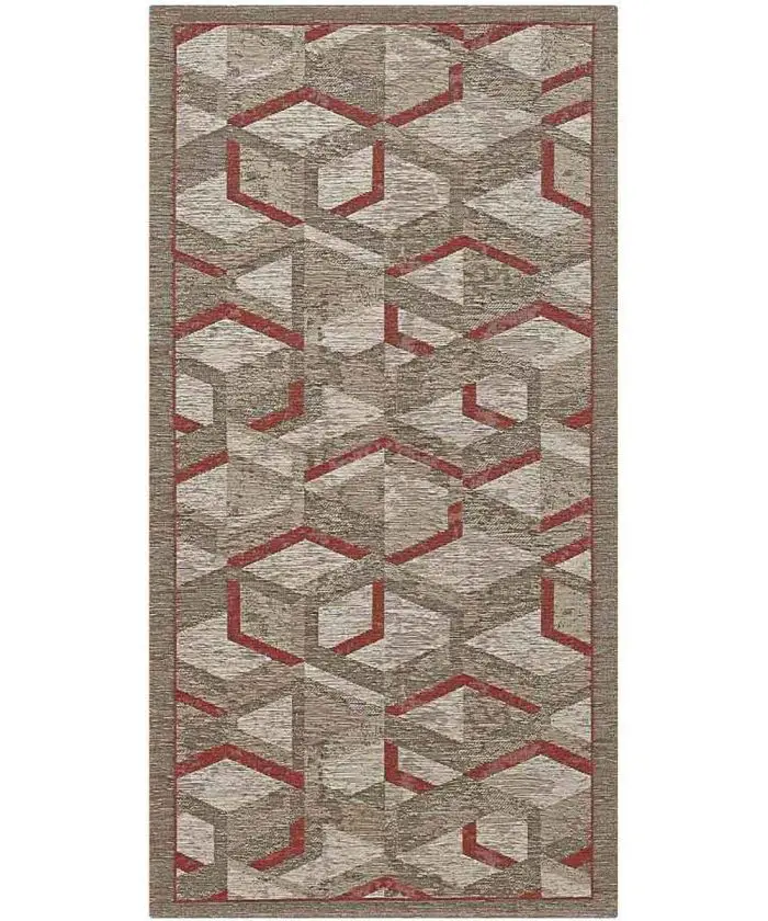 Tappeto Hypnotic Fango Arancione