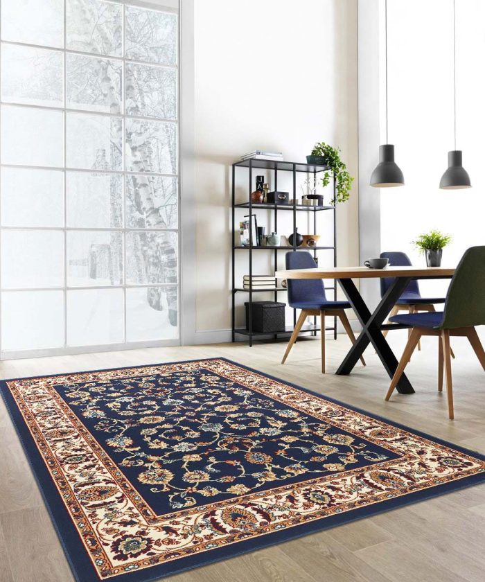 Living con Tappeto economico motivo classico orientale PERSIAN 2079 BLU