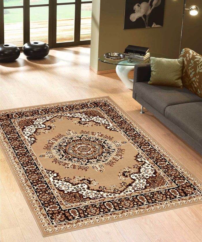 Salotto con Tappeto economico disegno orientale PERSIAN 4480 BEIGE