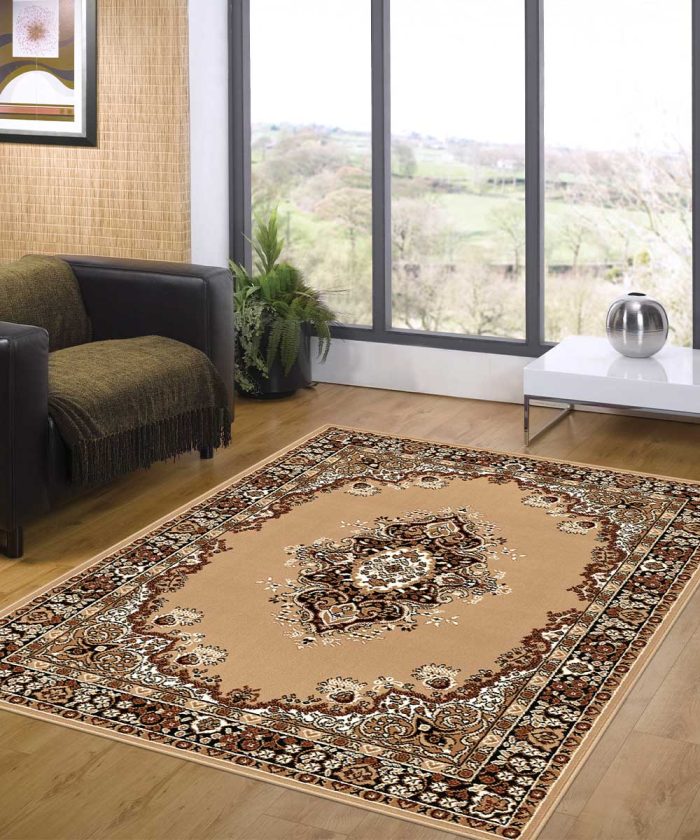 Sala con Tappeto motivo classico PERSIAN 6210 BEIGE