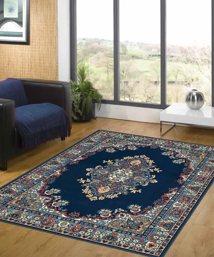 Stanza con Tappeto motivo tradizionale PERSIAN 6210 BLU