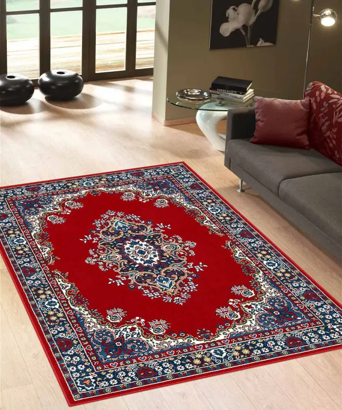 Soggiorno con Tappeto motivo orientale PERSIAN 6210 ROSSO