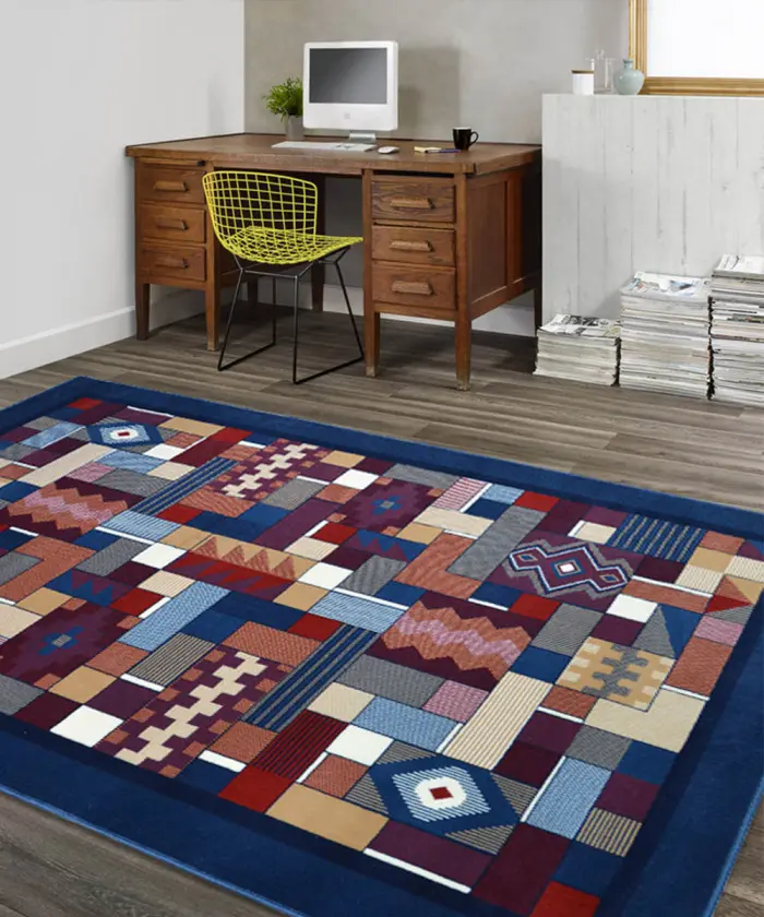 Studio con Tappeto Royal Gamma 2064 Azzurro