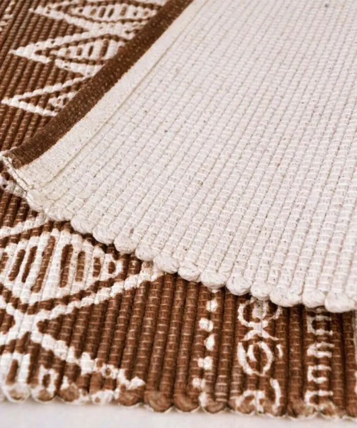 Retro del Tappeto multiuso cotone lavabile per arredo casa ETHNIC KILIM SAND