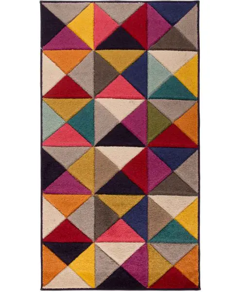tappeto multicolore a triangoli 953