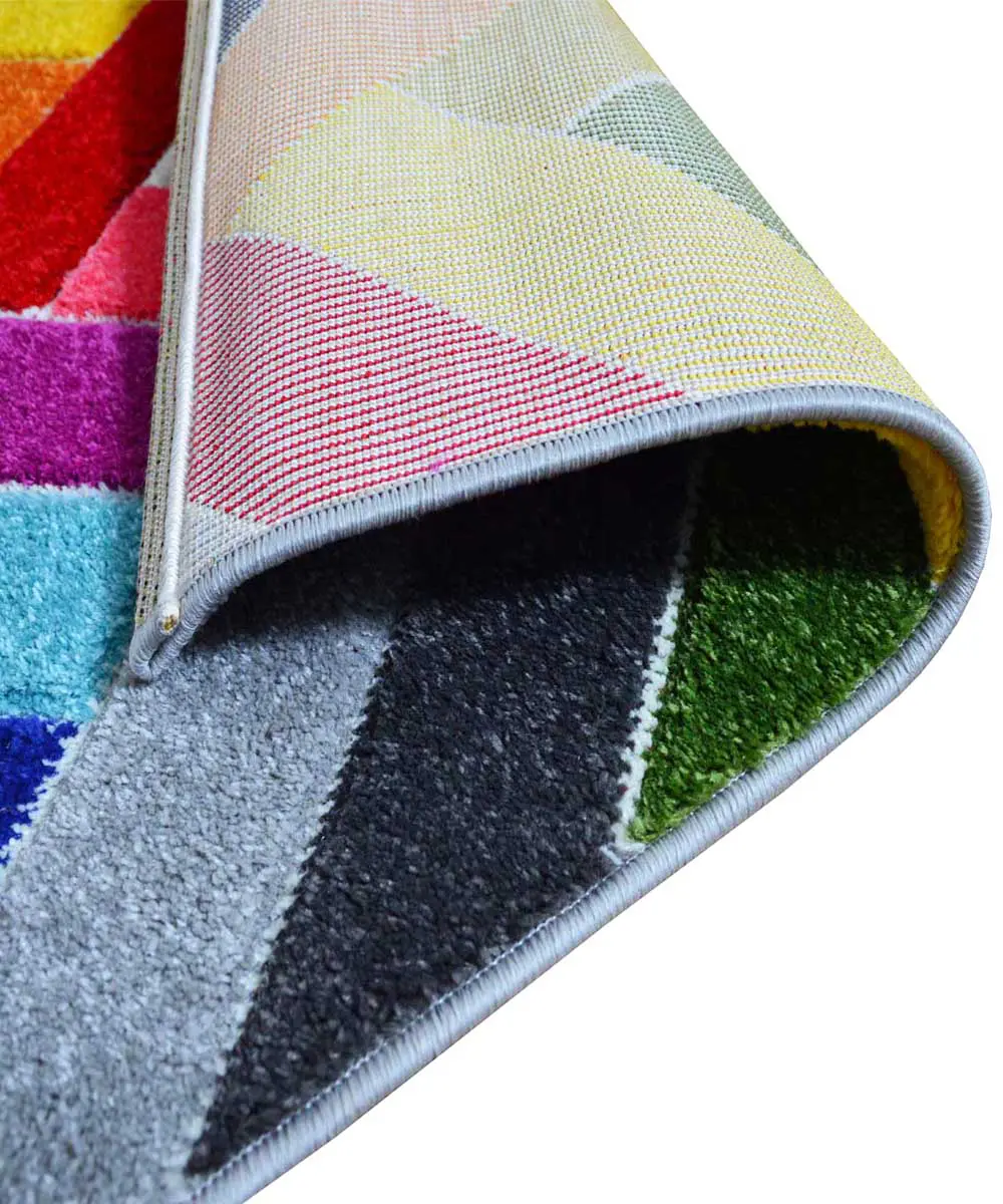 bordo tappeto multicolore zigzag 2340