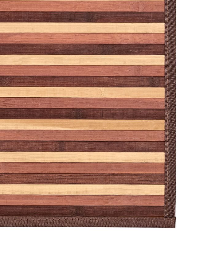 Bordo del Tappeto Bamboo Marrone per cucina e bagno, stuoia passatoia bambù