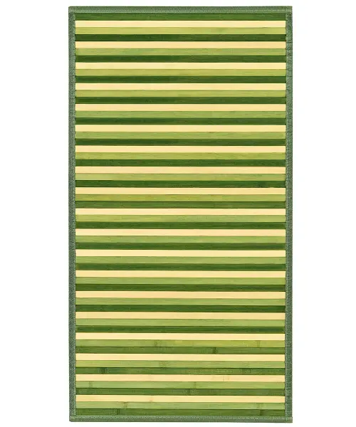 Tappeto Bamboo Verde per cucina e bagno, stuoia passatoia bambù