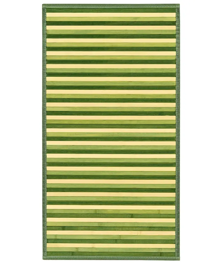Tappeto Bamboo Verde per cucina e bagno, stuoia passatoia bambù