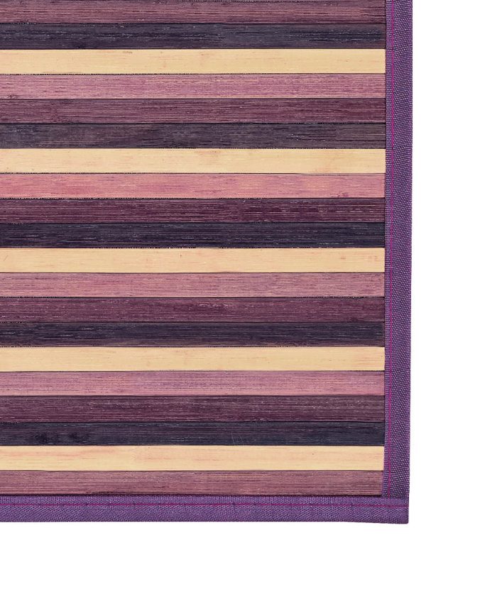 Bordo Tappeto Bamboo Viola per cucina e bagno, stuoia passatoia bambù