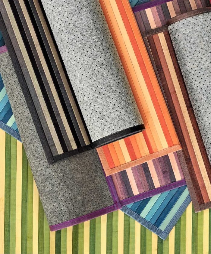 Tappeti bamboo cucina e bagno, passatoie bambù stuoie resistenti e lavabili