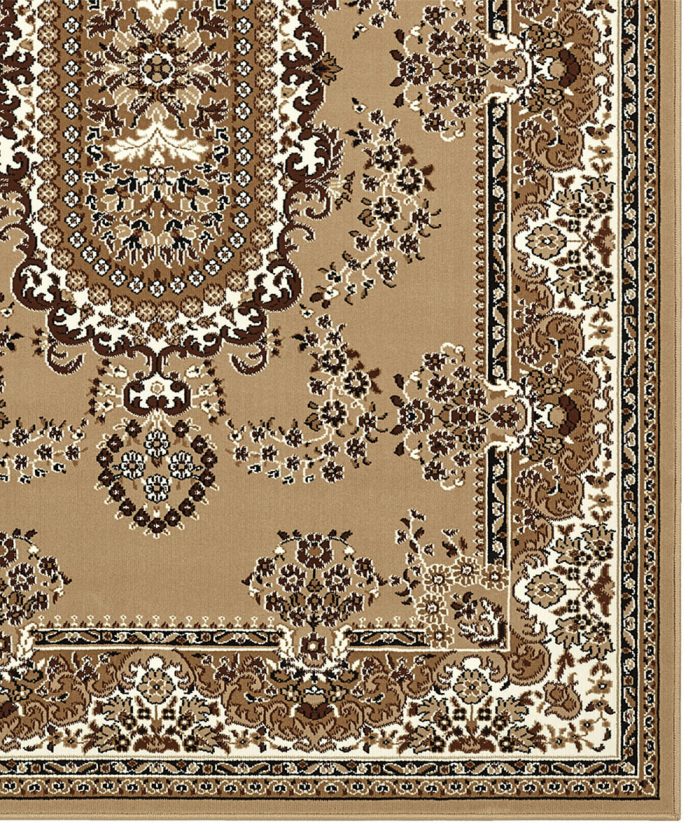 Angolo Tappeto Royal Shiraz 2063 Beige disegno persiano orientale classico