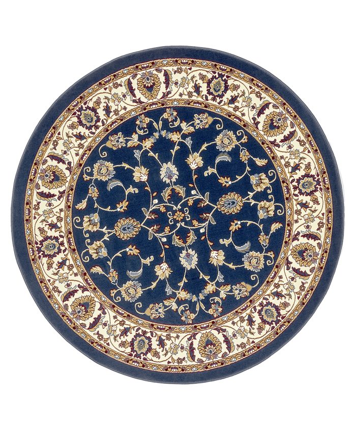 Tappeto rotondo Royal Shiraz 2079 Azzurro motivo classico orientale tradizionale persiano