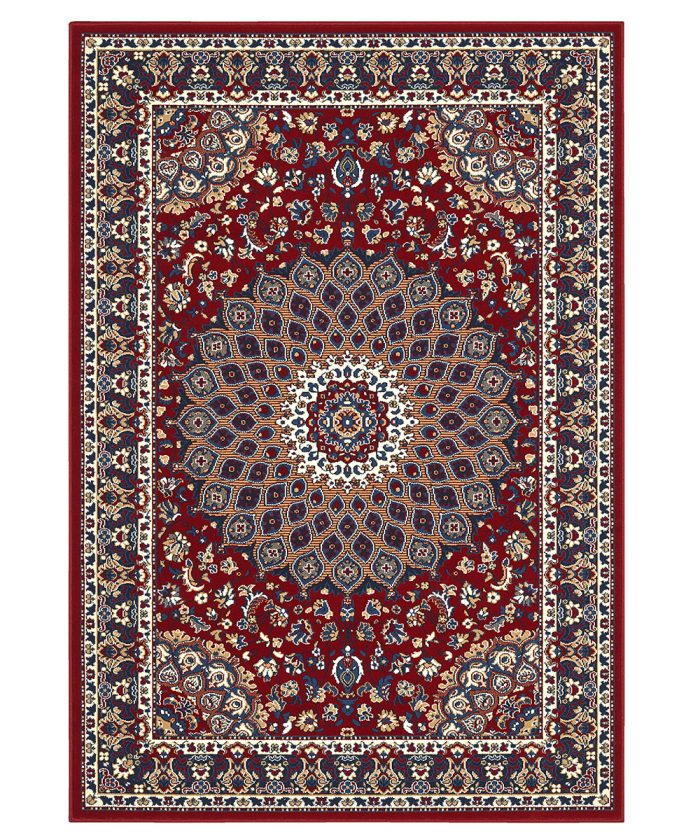 Tappeto Royal Shiraz 2082 Rosso stile orientale classico persiano con rosone centrale