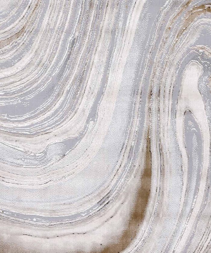 Tappeto Nevada 9223 Grigio e Oro - immagine 3