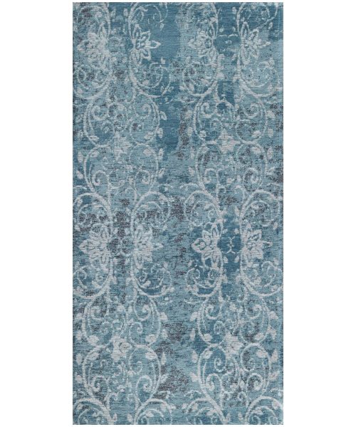 Tappeto Delavé Azzurro anti-scivolo e lavabile, complemento arredo moderno ideale per salotto soggiorno camera