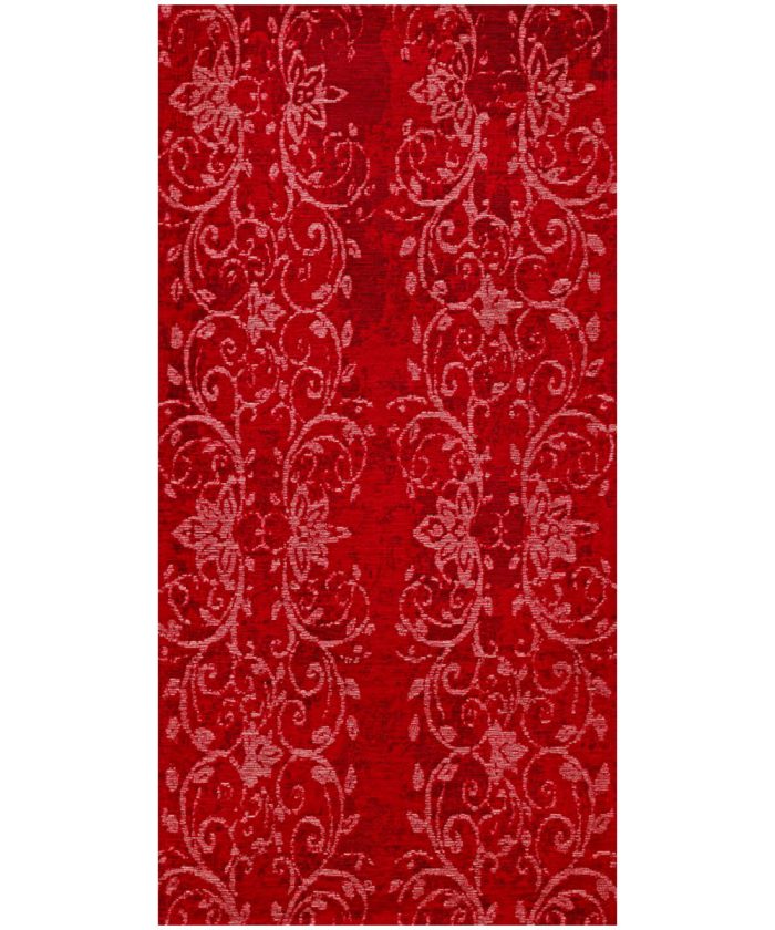 Tappeto Delavé Rosso anti-scivolo e lavabile, complemento arredo moderno ideale per salotto soggiorno camera