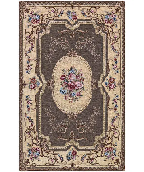 Tappeto Aubusson Fango