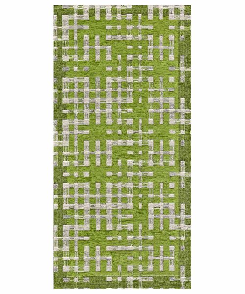 Tappeto Dama Verde lavabile e antiscivolo, ideale per salotto soggiorno camera ma anche cucina e ingresso