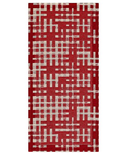 Tappeto Dama Rosso lavabile e antiscivolo, ideale per salotto soggiorno camera ma anche cucina e ingresso