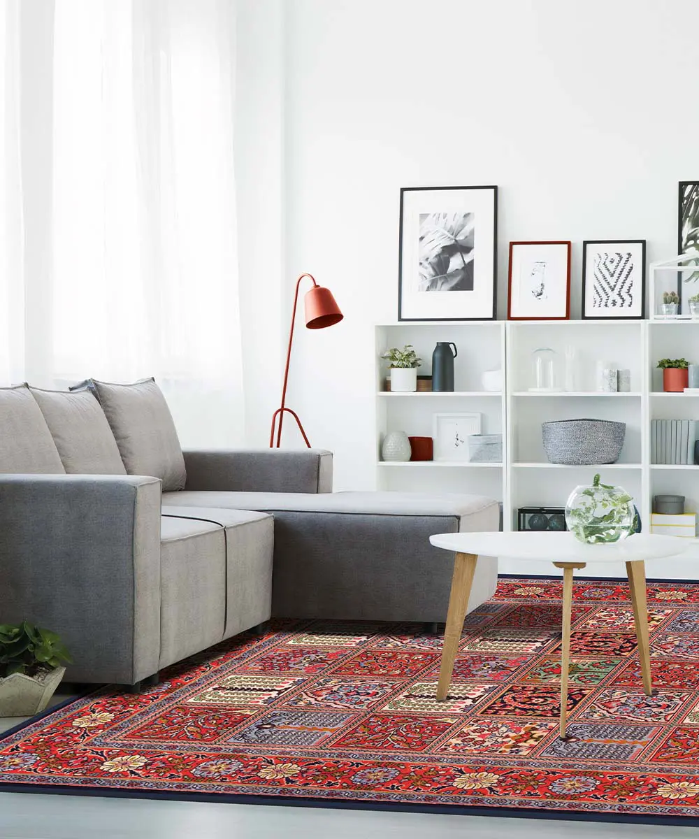 Living con Tappeto Emozioni D'Oriente Saruk Tessere