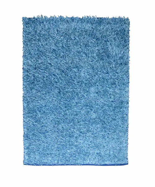 Tappeto Brezza Azzurro shaggy moderno pelo lungo