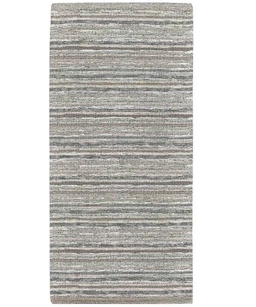 Tappeto a righe per Cucina Bagno e multiuso, Velour Laos Tortora