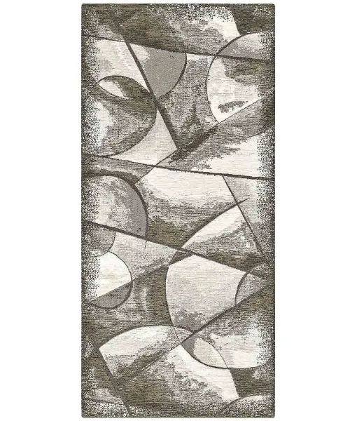 Tappeto passatoia Universo fango: disegno moderno astratto geometrico