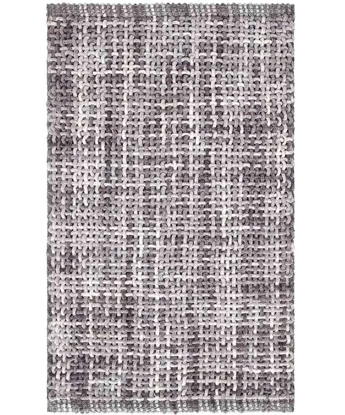 Tappeto bagno morbido, lavabile, antiscivolo, economico. CRAZY GRIGIO