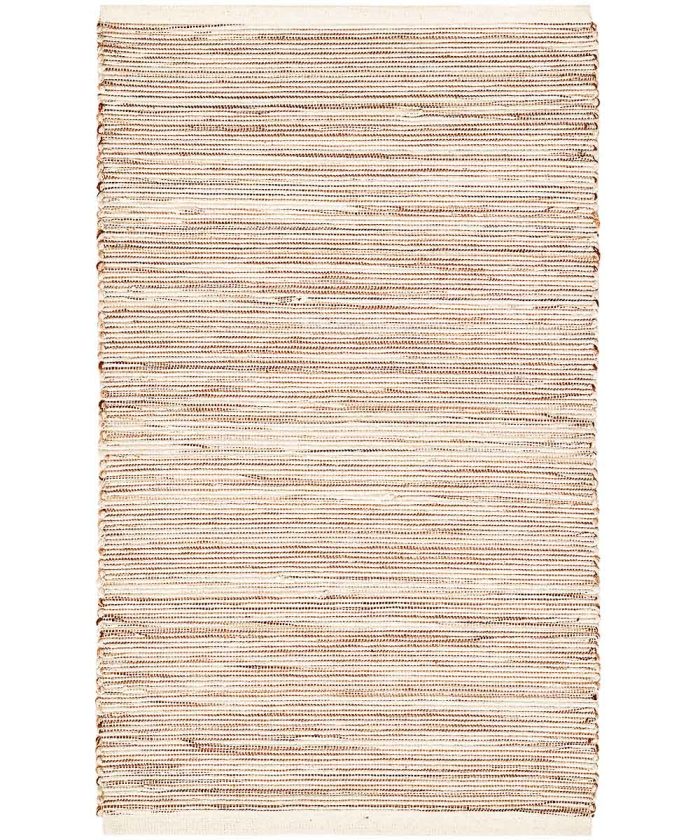 Tappeto cotone multiuso stile kilim berbero tinta unita NATURAL AVORIO