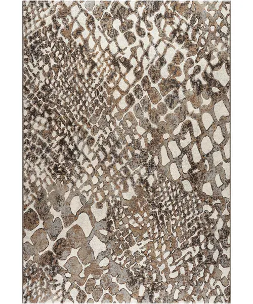 Tappeto Argentum 63961-9243 moderno di design stile animalier pitonato pelle serpente