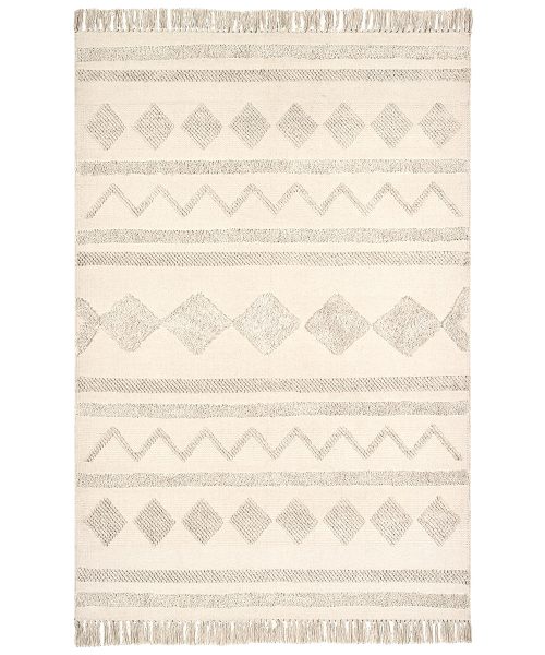 Tappeto Berbero Natural disegni marocchini tradizionali. Lavabile e Antiscivolo, in cotone.
