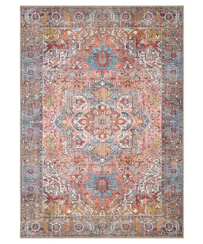 Tappeto Oriental Tabriz Multicolore riproduzione persiano originale stile vintage antichizzato