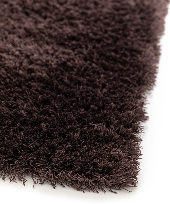 Angolo Tappeto shaggy Tivoli 011 burgundy. Tappeto arredo con pelo lungo per salotto, living o camera da letto.