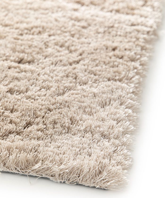 Angolo Tappeto shaggy Tivoli 050 beige sabbia. Tappeto arredo con pelo lungo per salotto, living o camera da letto.