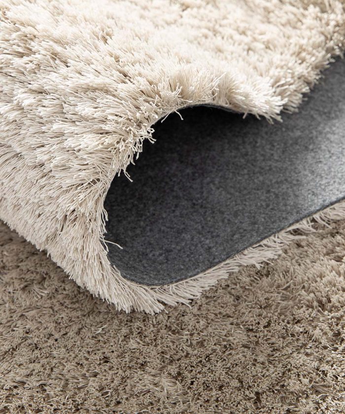 Bordo Tappeto shaggy Tivoli 056 crema avorio. Tappeto arredo con pelo lungo per salotto, living o camera da letto.