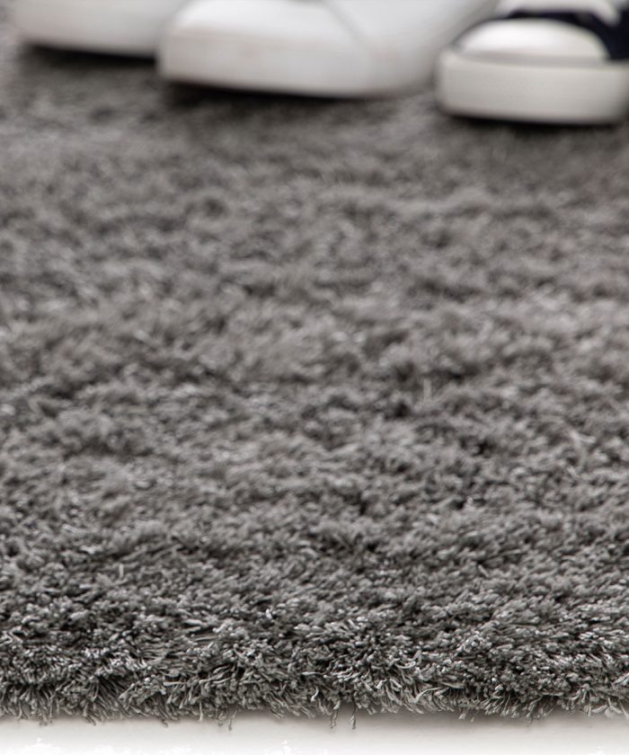 Vello Tappeto shaggy Tivoli 060 grigio. Tappeto arredo con pelo lungo per salotto, living o camera da letto.