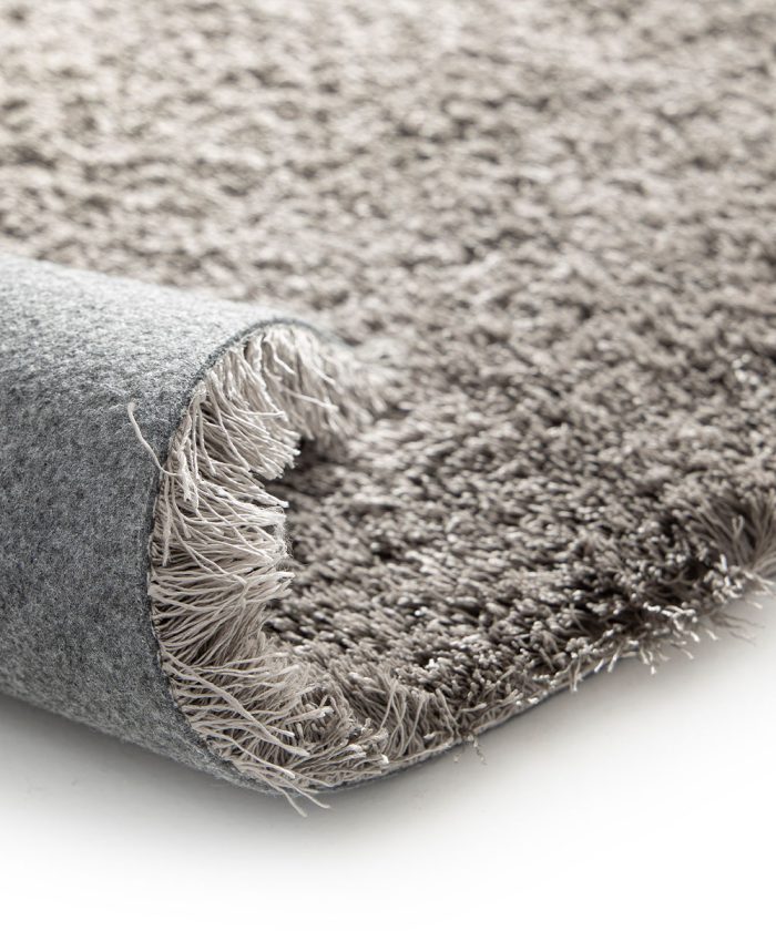 Retro Tappeto shaggy Tivoli 070 grigio. Tappeto arredo con pelo lungo per salotto, living o camera da letto.