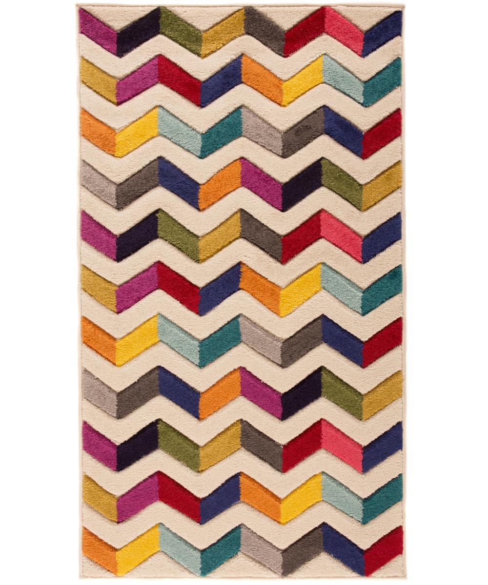 tappeto multicolore zigzag 960