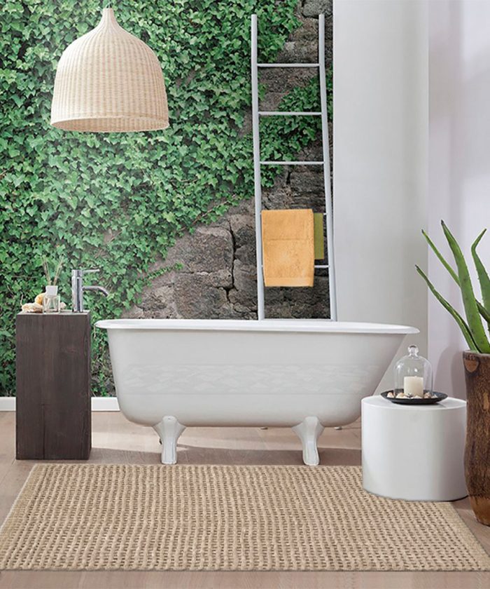 Bagno del tappeto morbido, lavabile, antiscivolo, economico. CRAZY CORDA.