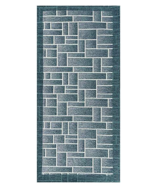 Tappeto passatoia DOMINO JEANS azzurro resistente, economico, lavabile, antiscivolo