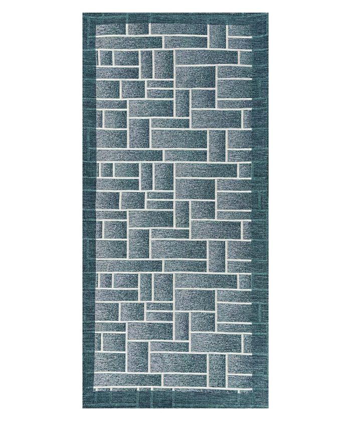 Tappeto passatoia DOMINO JEANS azzurro resistente, economico, lavabile, antiscivolo
