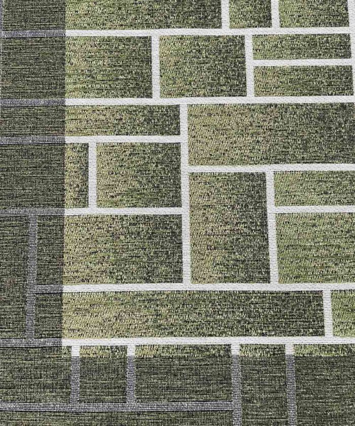 Dettaglio Tappeto passatoia DOMINO VERDE resistente, economico, lavabile, antiscivolo