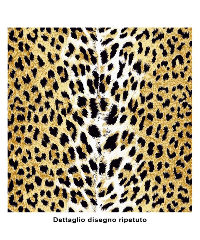 Dettaglio Trapunta invernale DIADEMA 15 animalier leopardata per letto singolo una piazza, alla francese una piazza e mezza, matrimoniale due piazze