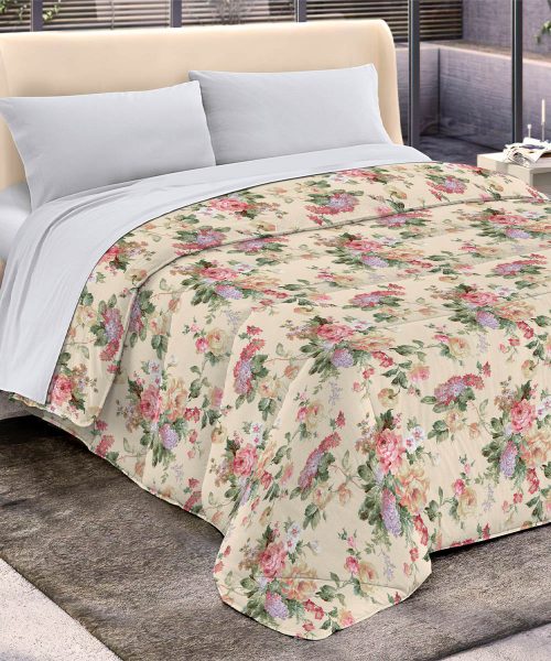 Trapunta invernale DIADEMA 17 floreale moderna per letto singolo una piazza, alla francese una piazza e mezza, matrimoniale due piazze
