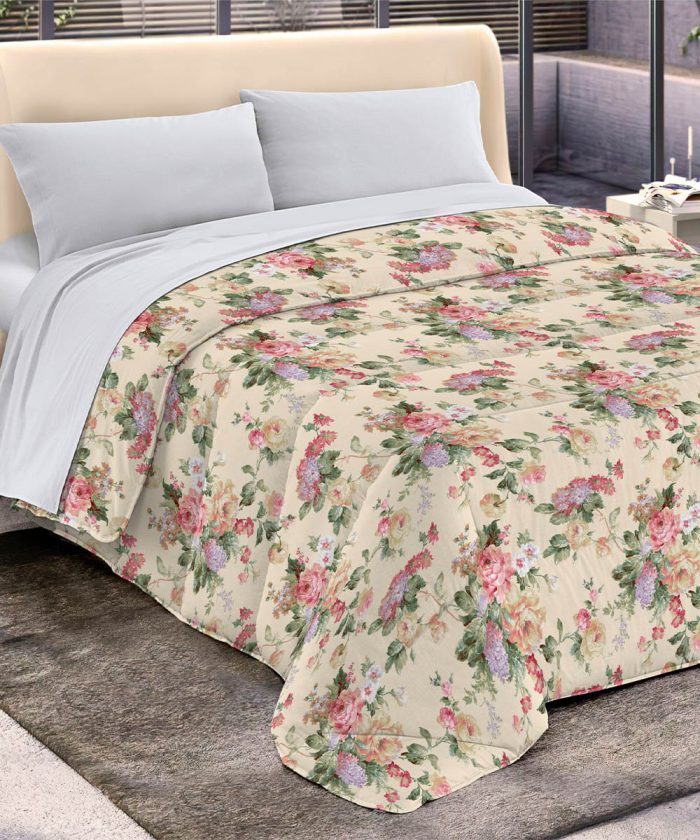 Trapunta invernale DIADEMA 17 floreale moderna per letto singolo una piazza, alla francese una piazza e mezza, matrimoniale due piazze