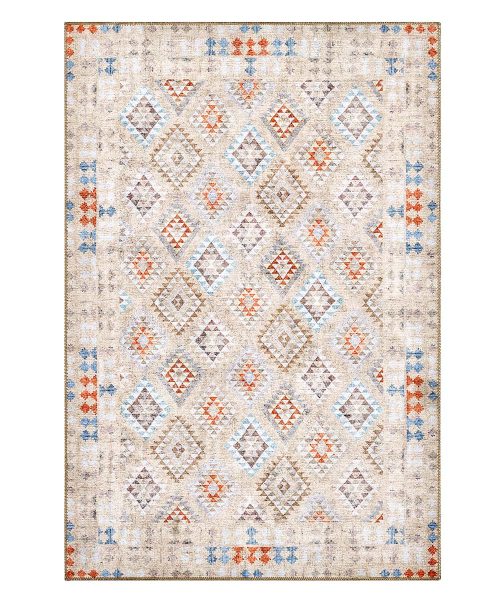 Tappeto Anatolia Kilim 01 stile orientale, lavabile e anti-scivolo