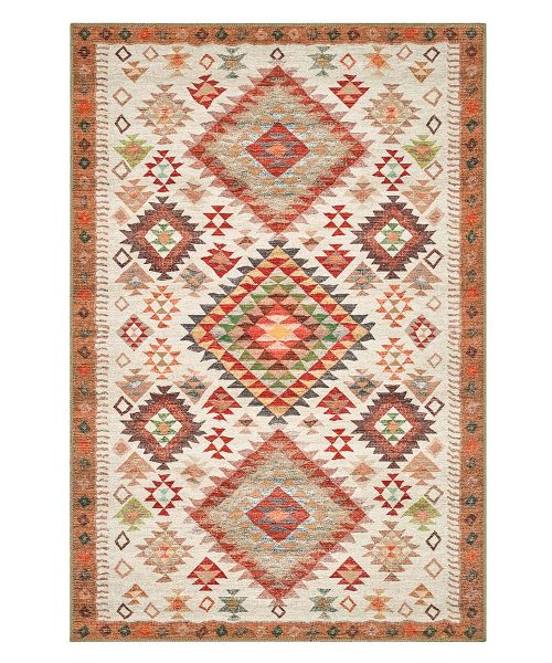 Tappeto Anatolia Kilim 02 stile orientale, lavabile e anti-scivolo